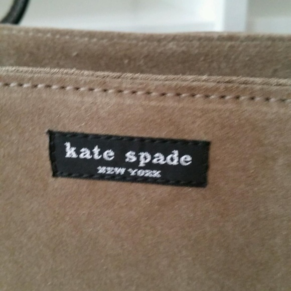 Vintage Kate Spade Suede Satchel Tote - Picture 5 of 6
